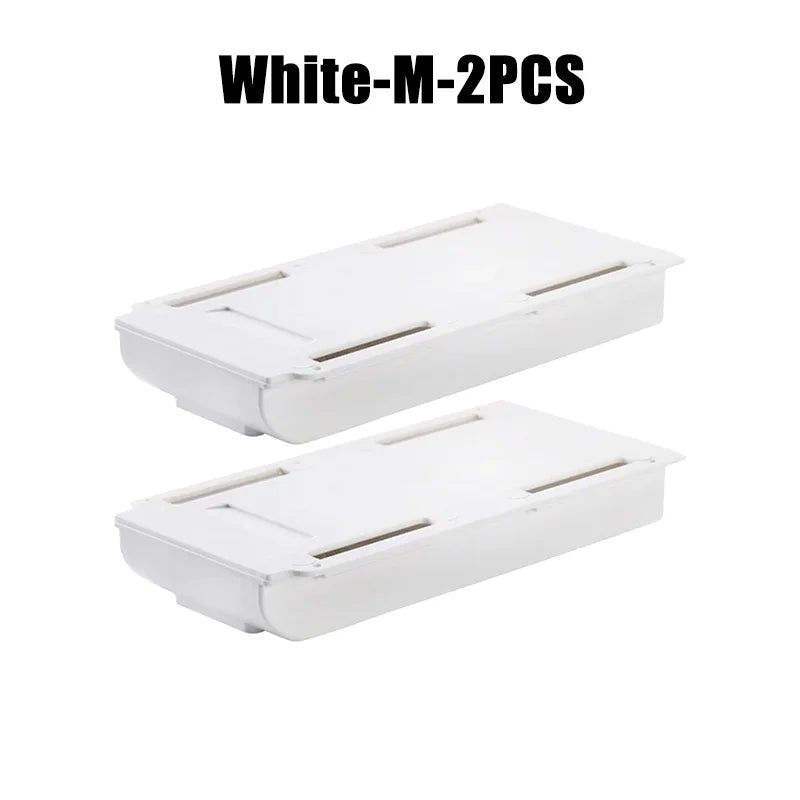Hidden Storage Box Desk Storage Drawer Self-Adhesive Plastic Table Storage Holder Simple Sundries Cosmetics Stationery Organizer