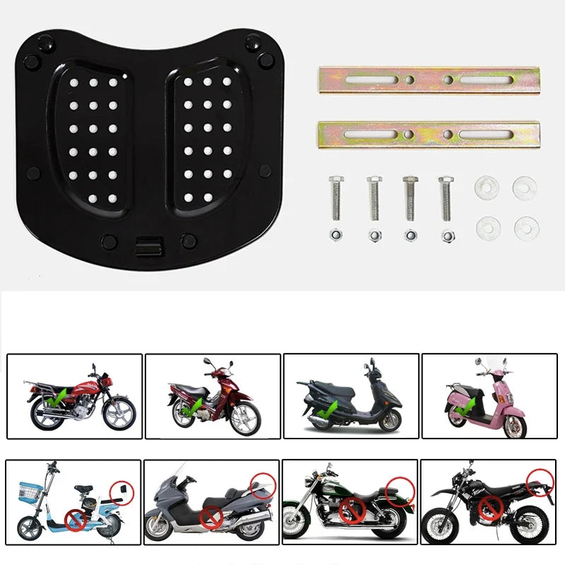 45L Motorcycle Tour Tail Box Motorcycle Luggage Box Top Case with 2 Keys Multifunctional for Luggage Storage