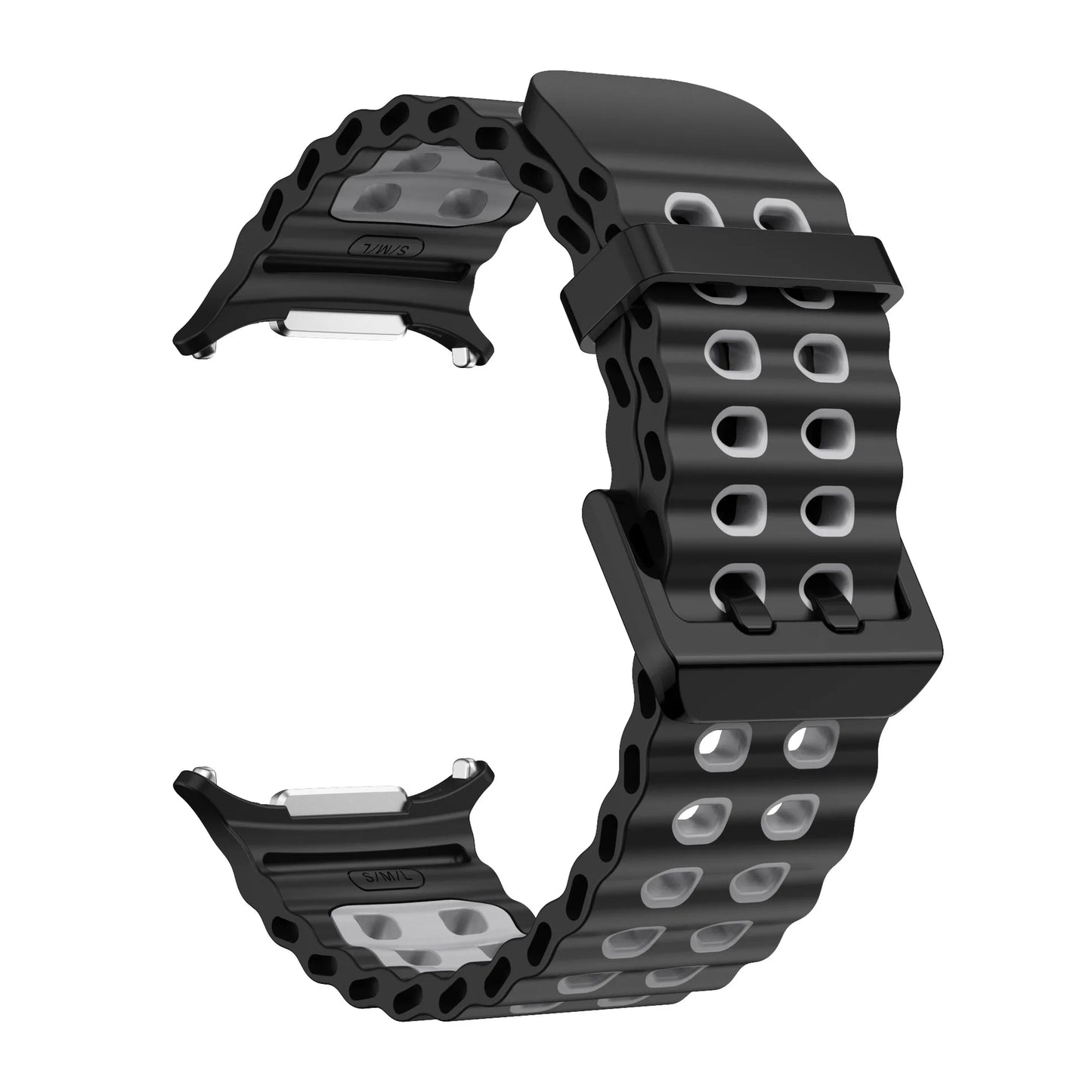 Ocean Strap for Samsung Galaxy Watch Ultra 2025 Sports Silicone Band for Galaxy Watch 8-7 Ultra 47mm Official Original Wristband