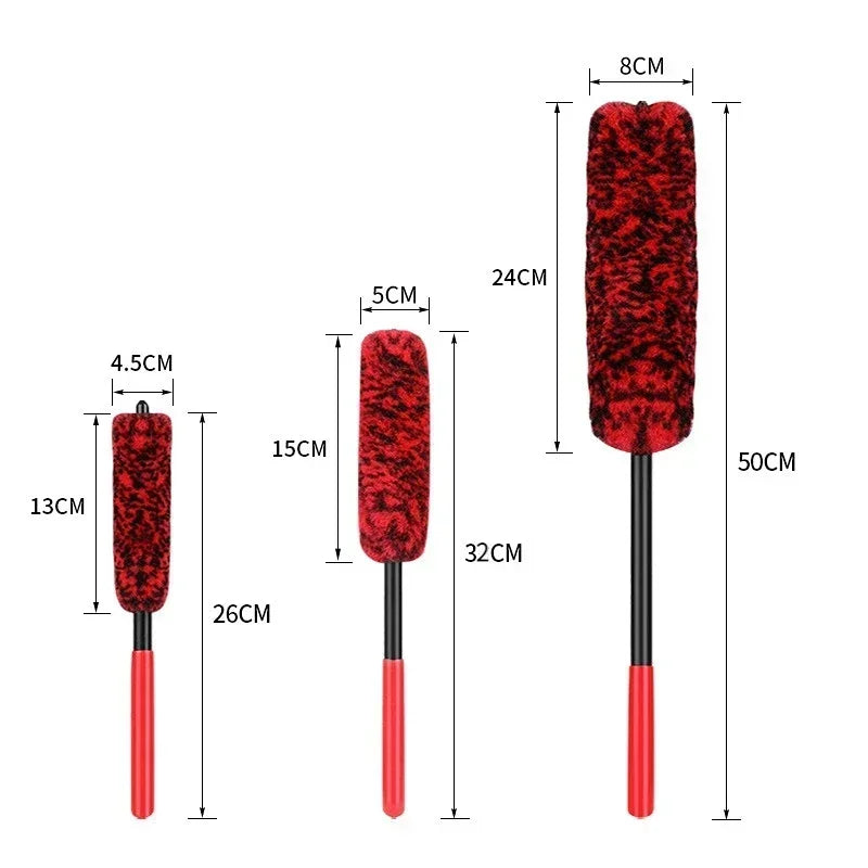 Auto Wheel Detailing Brush Bendable Wheel Woolies for Car Rim Tire Washing Easily Clean Hard-To-Reach Areas Car Cleaning Tools