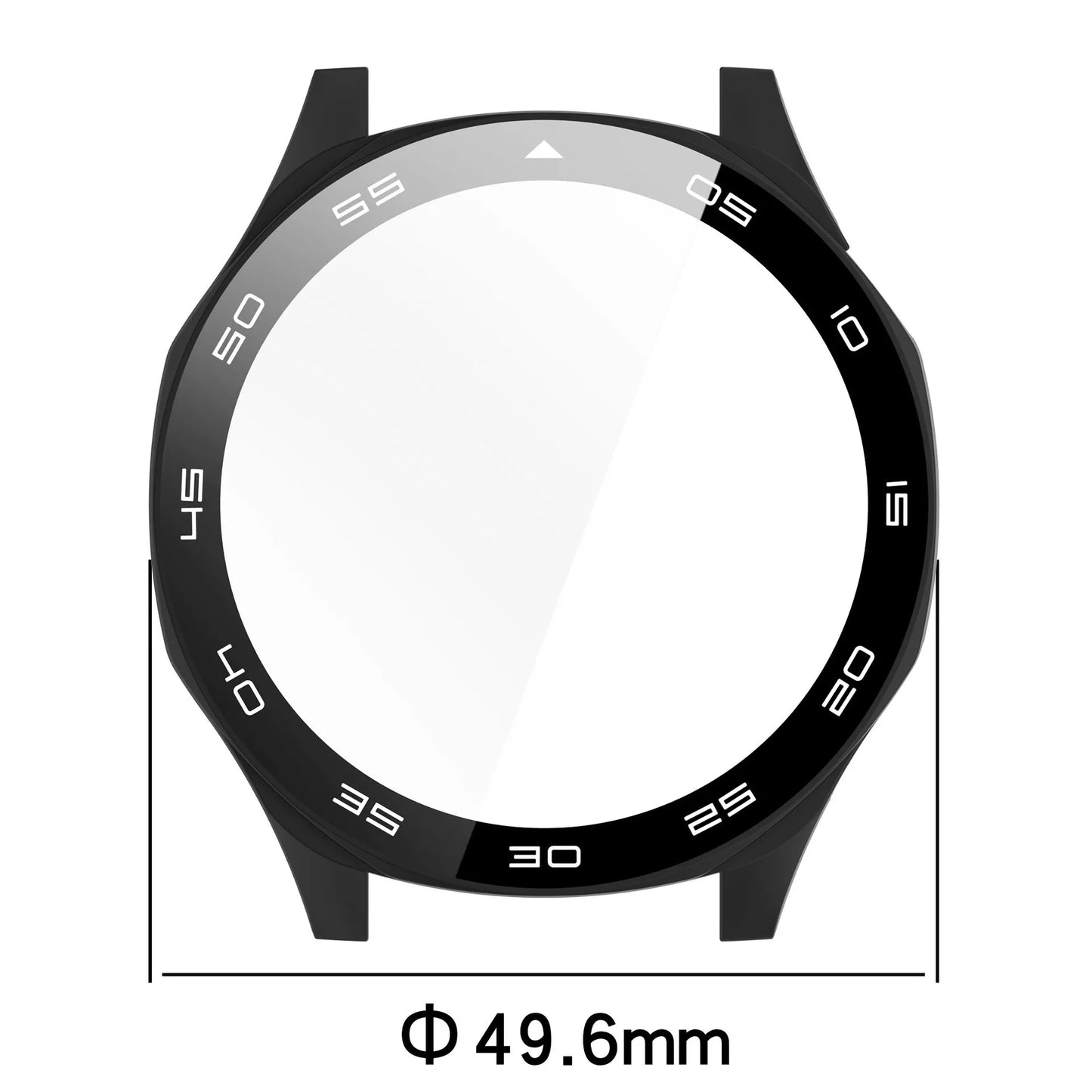 PC +Tempered Glass Case For Huawei Watch GT 5 Pro 46mm / GT5 46MM  Full Cover Screen Protector Bumper for Huawei Watch GT 5Pro