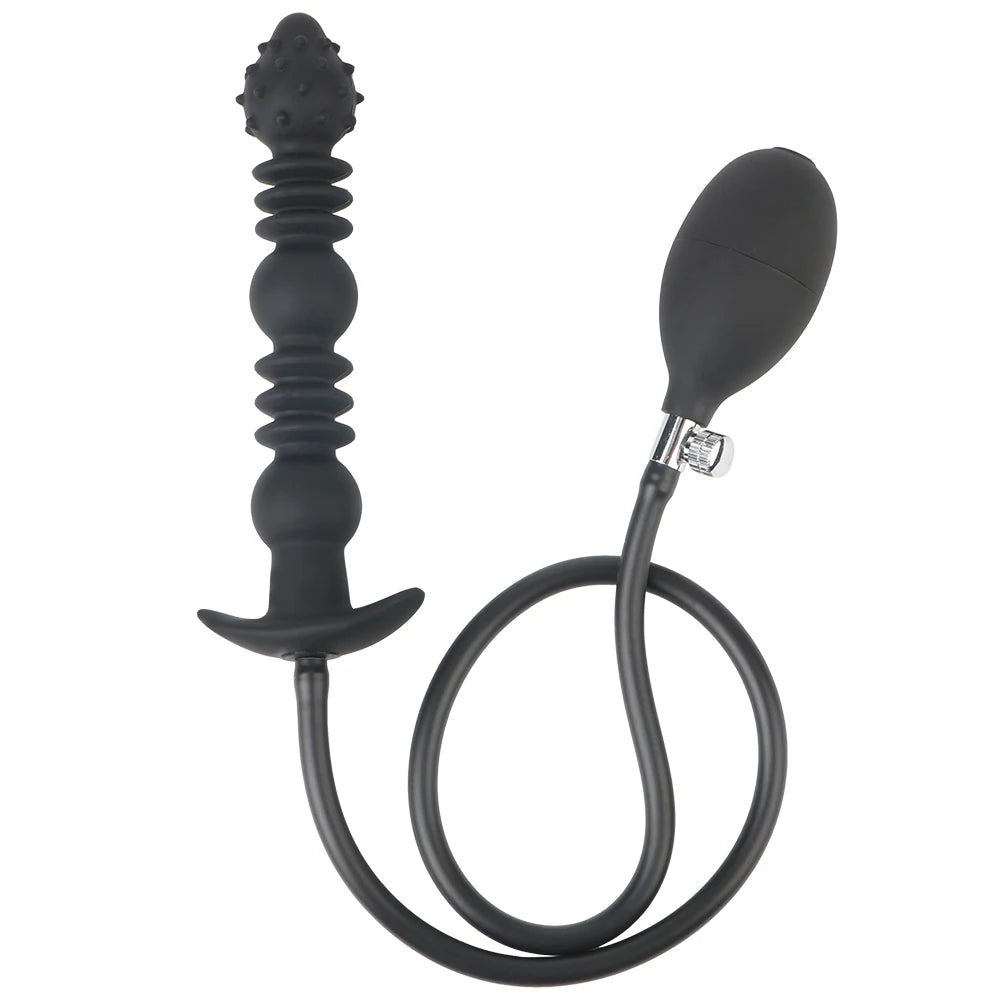 18-52cm Inflatable Anal Beads Anal Plug For Women Vaginal Dilator Men Butt Expander Big Dildos Female Masturbator Sex Toys Adult