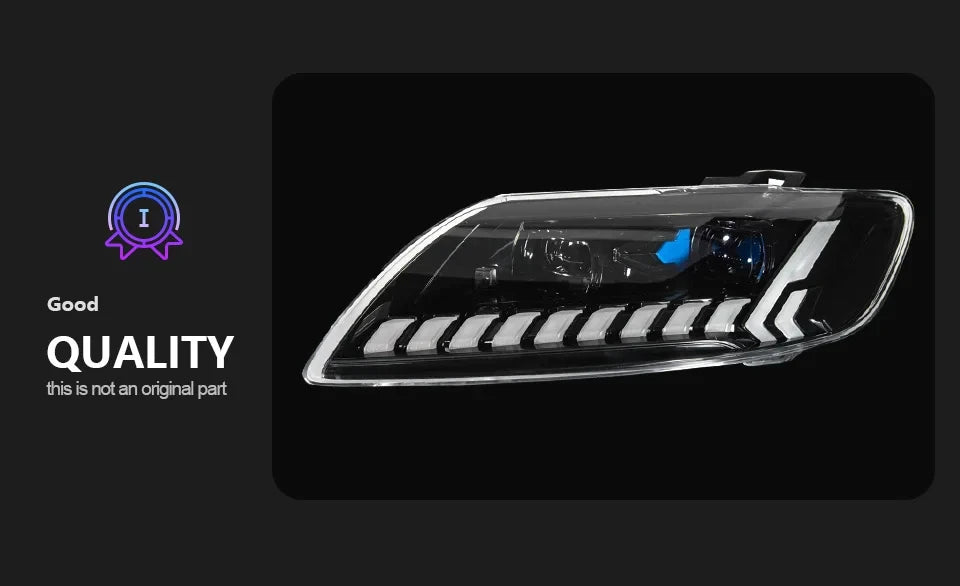 Car Styling Headlights for Audi Q7 LED Headlight 2006-2015 Head Lamp DRL Signal Projector Lens Automotive Accessories