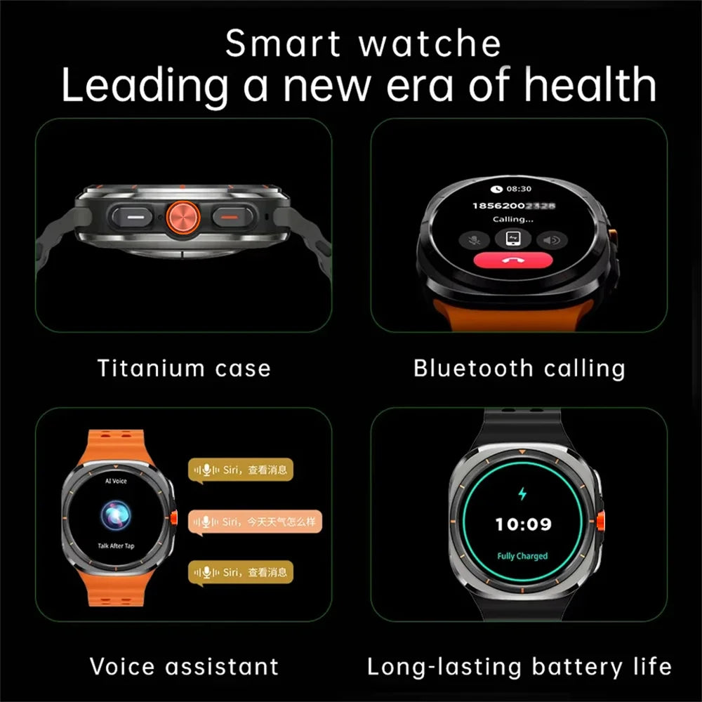 LAXASFIT Watch 7 Ultra Smartwatch Bluetooth Talk HD AMOLED Screen Fitness Tracker Health Monitoring Smartwatch for Android IOS