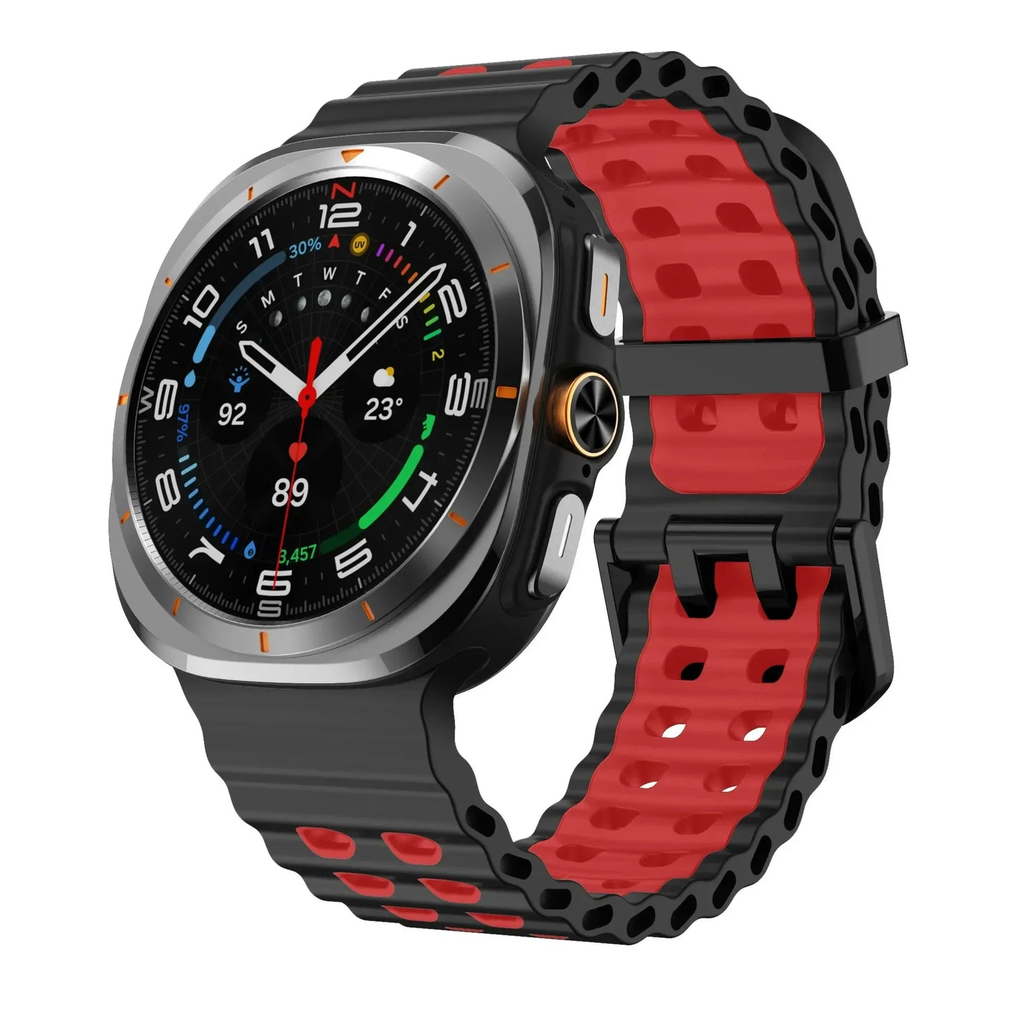Ocean Strap for Samsung Galaxy Watch Ultra 2025 Sports Silicone Band for Galaxy Watch 8-7 Ultra 47mm Official Original Wristband
