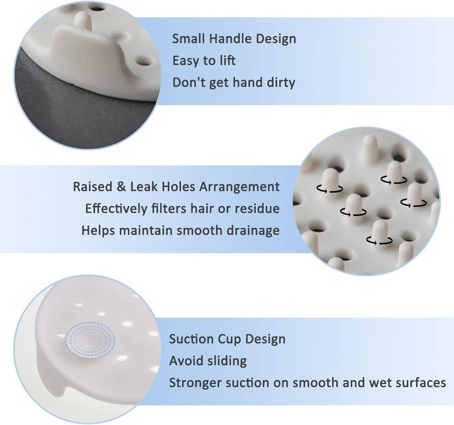 Anti-blocking Hair Catcher Hair Stopper Plug Trap Shower Floor Drain Covers Sink Strainer Filter Bathroom Kitchen Accessories