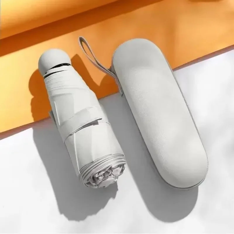 Ultra-light portable capsule umbrella, anti-UV umbrella, mini sun protection, anti-UV umbrella, sunshade, rain or shine umbrella