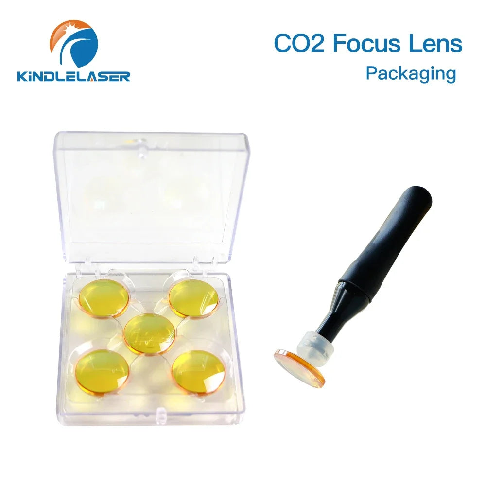 Kindlelaser 1PCS 5PCS Focus Lens USA CVD ZnSe DIA 20mm for 0-200W CO2 Laser Engraving Cutting Machine