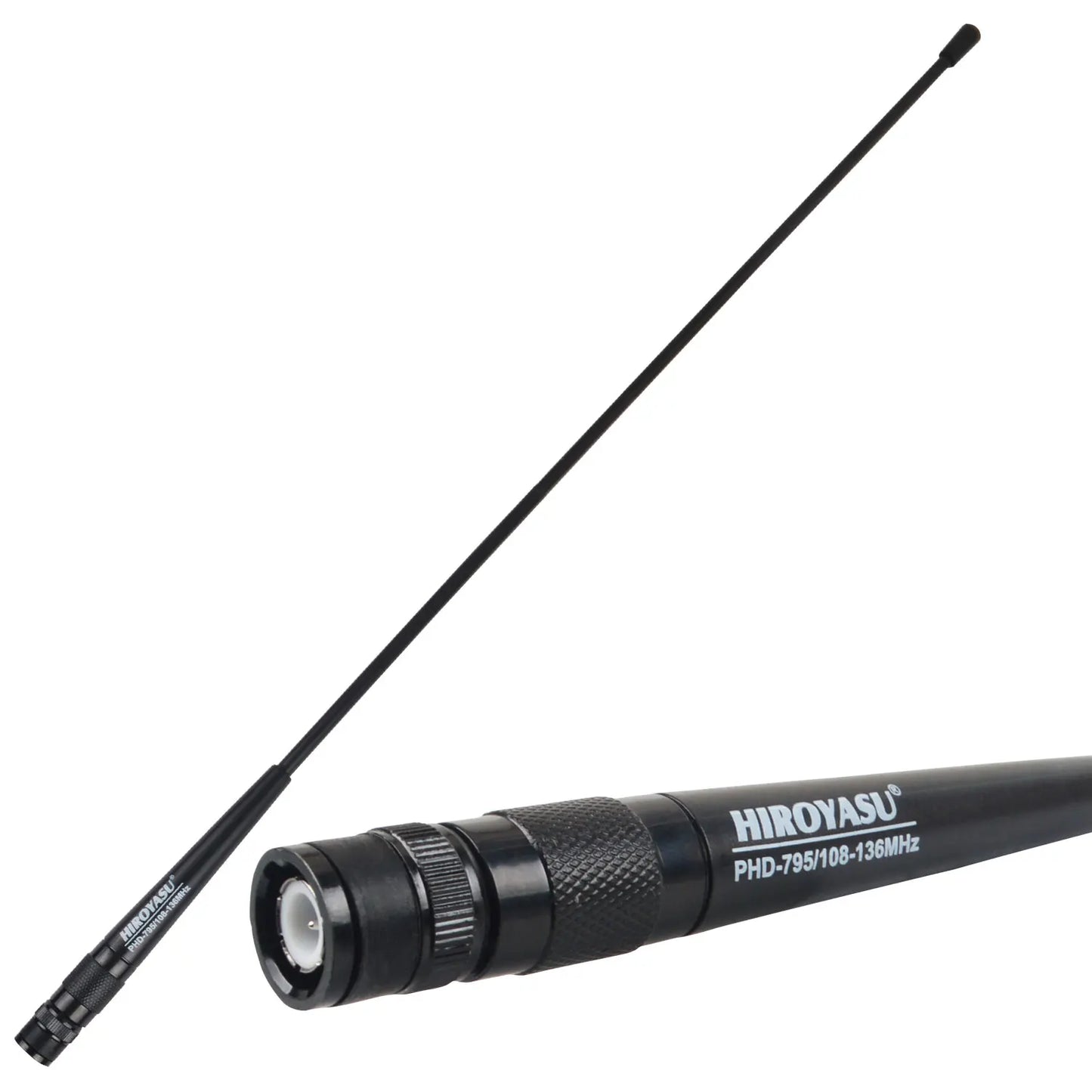 108-136MHz Handheld Whip Walkie Talkie Air Band Antenna 2.15dB 47CM 20Watts Hiroyasu PHD-795 for Baofeng UV-17Pro Gps Quansheng