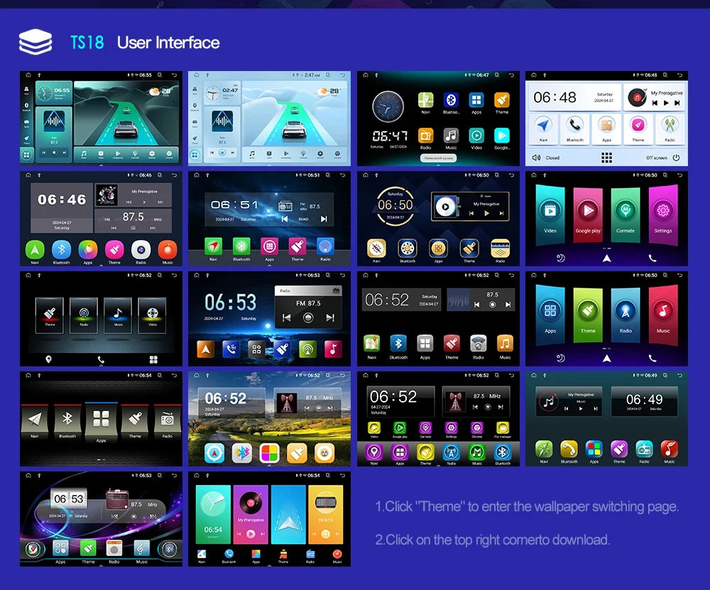 LELV 7" Android 13 Touch Screen Car Radio For Volkswagen VW Touareg Multivan T5 Transporte 2004-2011 Multimedia Player Carplay
