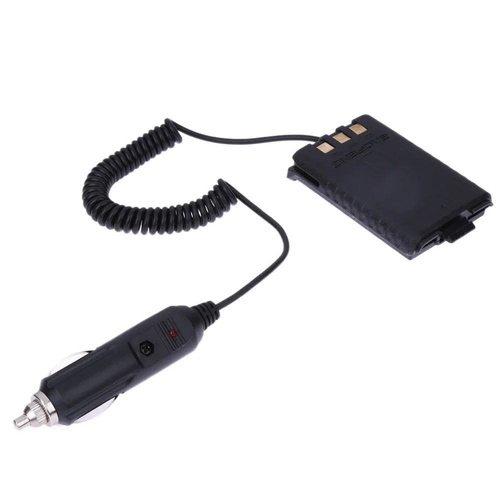 12V Car Charger Battery Eliminator for Baofeng Dual Band Radio UV-5R UV-5RE UV-5RA Two Way Radio Walkie Talkie Accessories