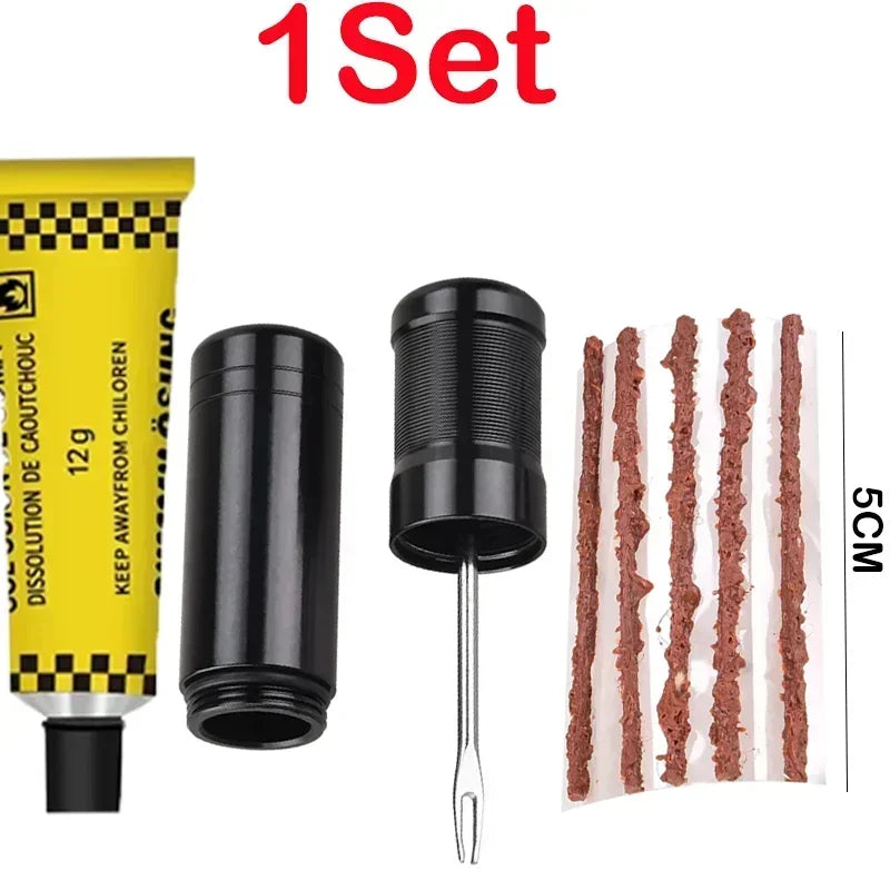 Tire Repair Tool Kit Universal Patch Strip Adhesive Suitable For Car Bicycle Truck And Motorcycle Tires Motorcycle Repair Tools
