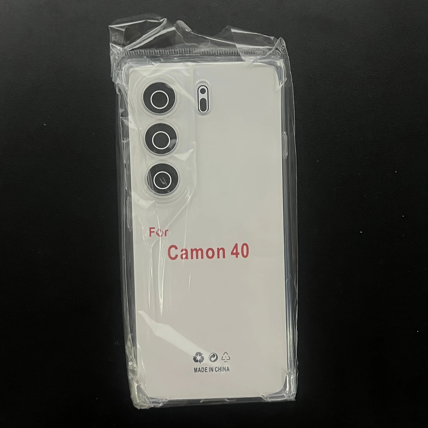 Soft TPU Case for Tecno Camon 40 Pro 4G 40Pro Camon40 Camon40Pro 2025 Airbag Cover Smartphone Phone Protective Back Shell
