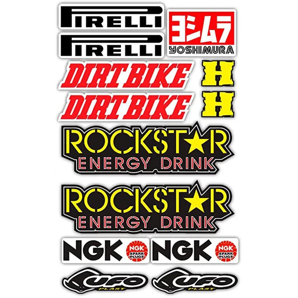 New Sponsor Cartoon Any Paste Stickers Motorcycle Bicycle Car Modification Accessories Helmet Toy Model Suitcase Decor Decals