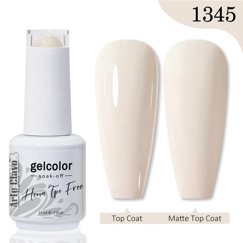 Arte Clavo HEMA TPO FREE Gel Nail Polish Jelly 15ml LED Nail Gel Hybrid Varnish Matt Top Base Coat Nail Art Gellak Primer