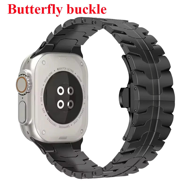 Stainless Steel Strap For Apple Watch Series 11 10 9 8 SE 3 46mm 45mm 42mm 44mm Metal Bracelet Band For iWatch Ultra 3/2/1 49mm