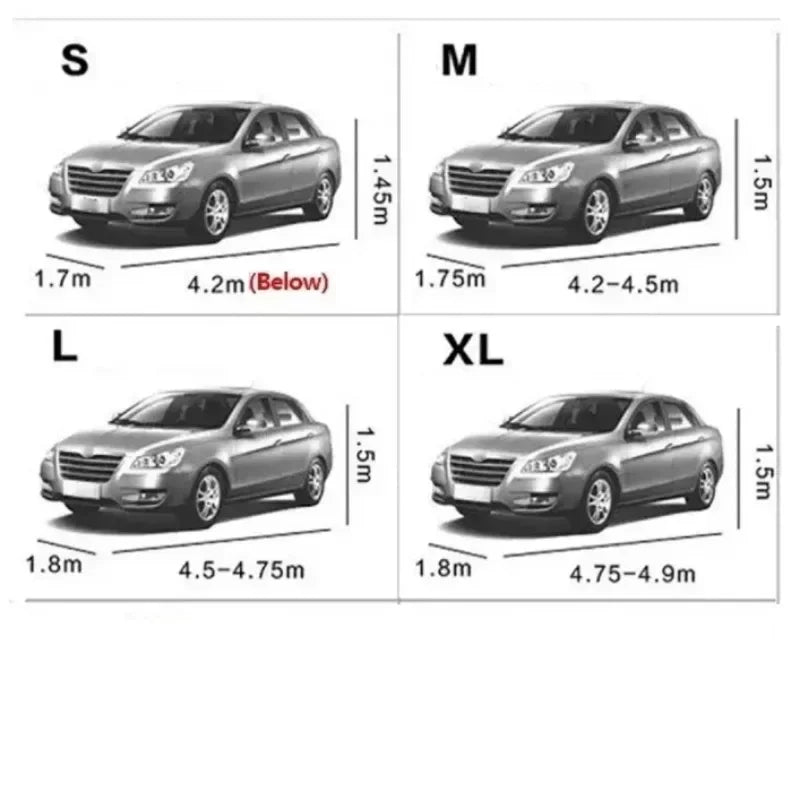 Car Cover UV Protection Snow Cover Universal Sunshade Waterproof Dustproof for Sedan Scratch-Resistant Sedan Suit