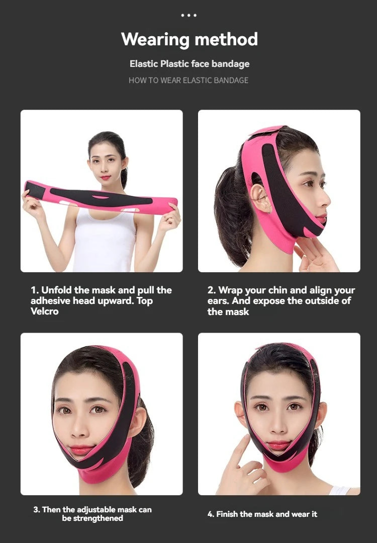 Lift V Face Bandage Tighten Double Chin Face Beauty Face Massager Slimming Face Device Elasticity Face Sculpting Bandage