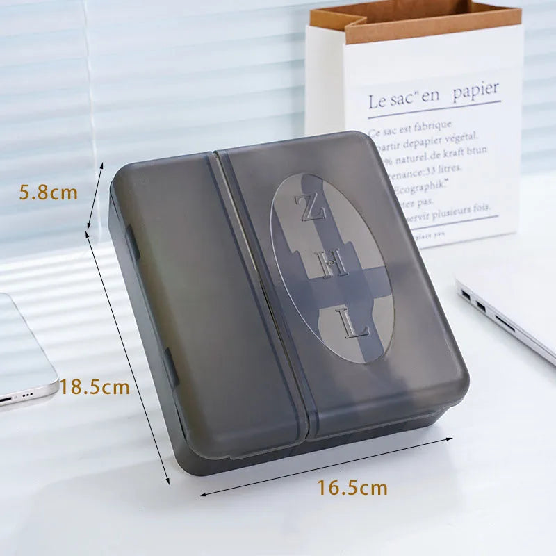 Large Storage Box for Chargers, Cables, Adapters and Accessories with Customizable Dividers, Charger and Cable Storage Box