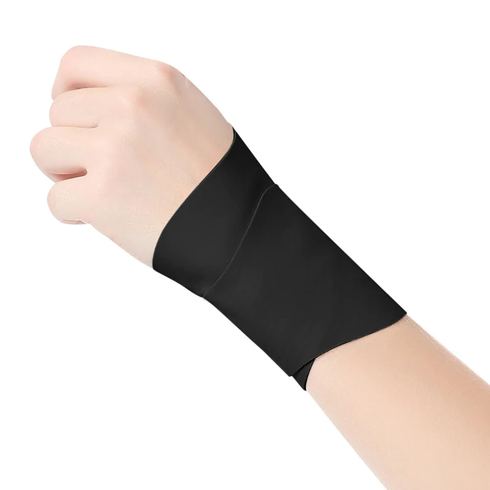 GOBYGO 1Pcs Lightweight Sports Compression Wrist Guard Pain Relief Anti-Sprain Ventilate Quick-dry Wrist Sleeve Badminton Tennis