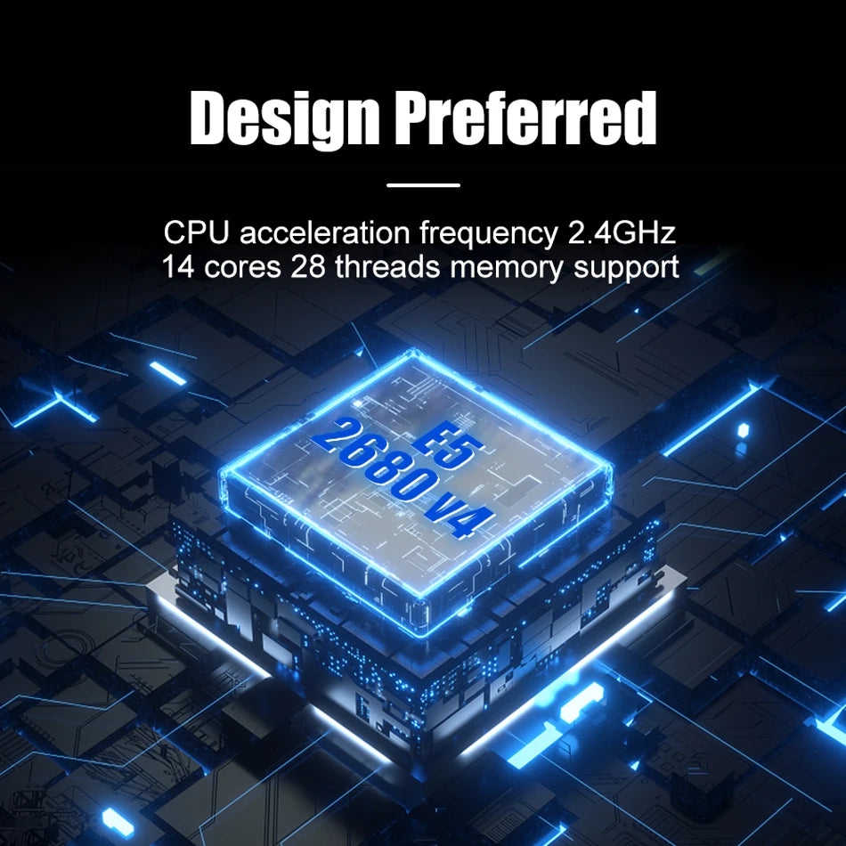 E5 2680V4 CPU Processor Xeon E5-2680V4 CPU 2.40GHz 14-Core 35M 14NM E5-2680 V4 FCLGA2011-3 TPD 120W Free Shipping