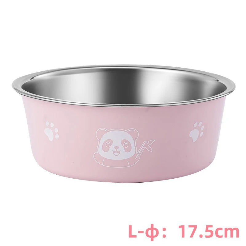 Pet Dog Bowls for Large and Small Dogs Cat Food Water Bowls with Non Slip Rubber Bottom Pet Feeding Bowl Double Wall Insulated