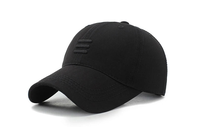 Three Horizontal Lines Embroidery Baseball Caps Spring and Autumn Outdoor Adjustable Casual Hats Sunscreen Hat
