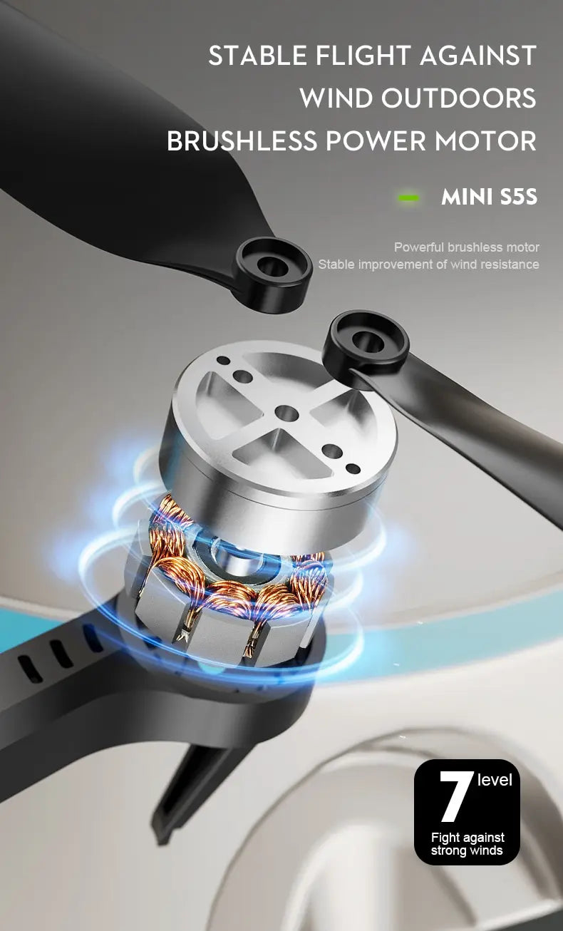 New S5S Mini Drone 4k Profesional 8K HD Camera Obstacle Avoidance Aerial Photography Brushless Foldable Quadcopter 1.2km