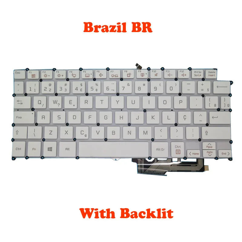 Black/White English US Korean KR Keyboard For LG 13Z970 13ZD970 13Z975 14Z970 14ZD970 English US Korean KR New