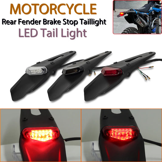 New Motorcycle Tail Light Braket Stop Rear fender For Enduro Off-Road Bike CRF YZ For BETA RR 200 250 300 Tail Light Rear Fender