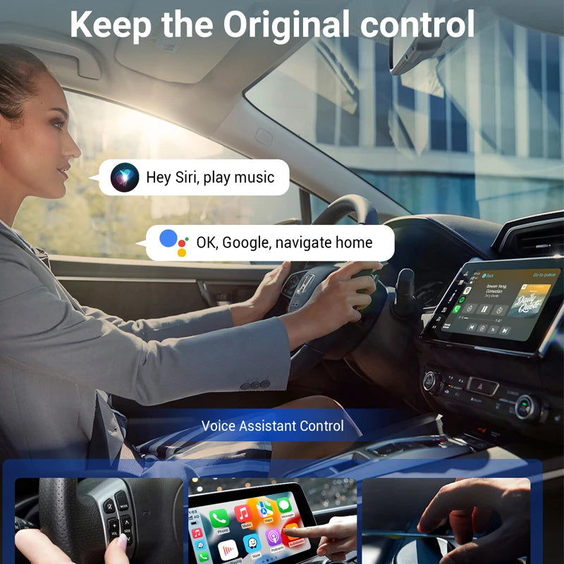 OTTOMOTION Play2 Video Pro Wireless CarPlay Android Auto Adapter Built in Youtube Netflix IPTV Video Box for Car Accessories