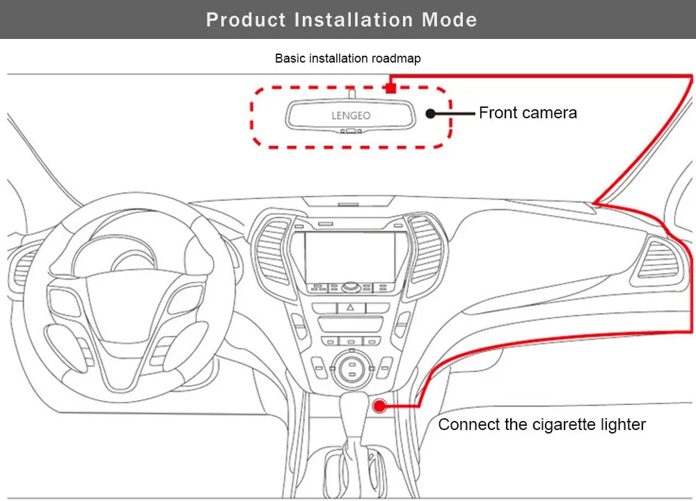 3 Channel Dash Cam for Cars Camera Black Box 1080P Video Recorder Rear View Camera for Vehicle Car DVR car accessories