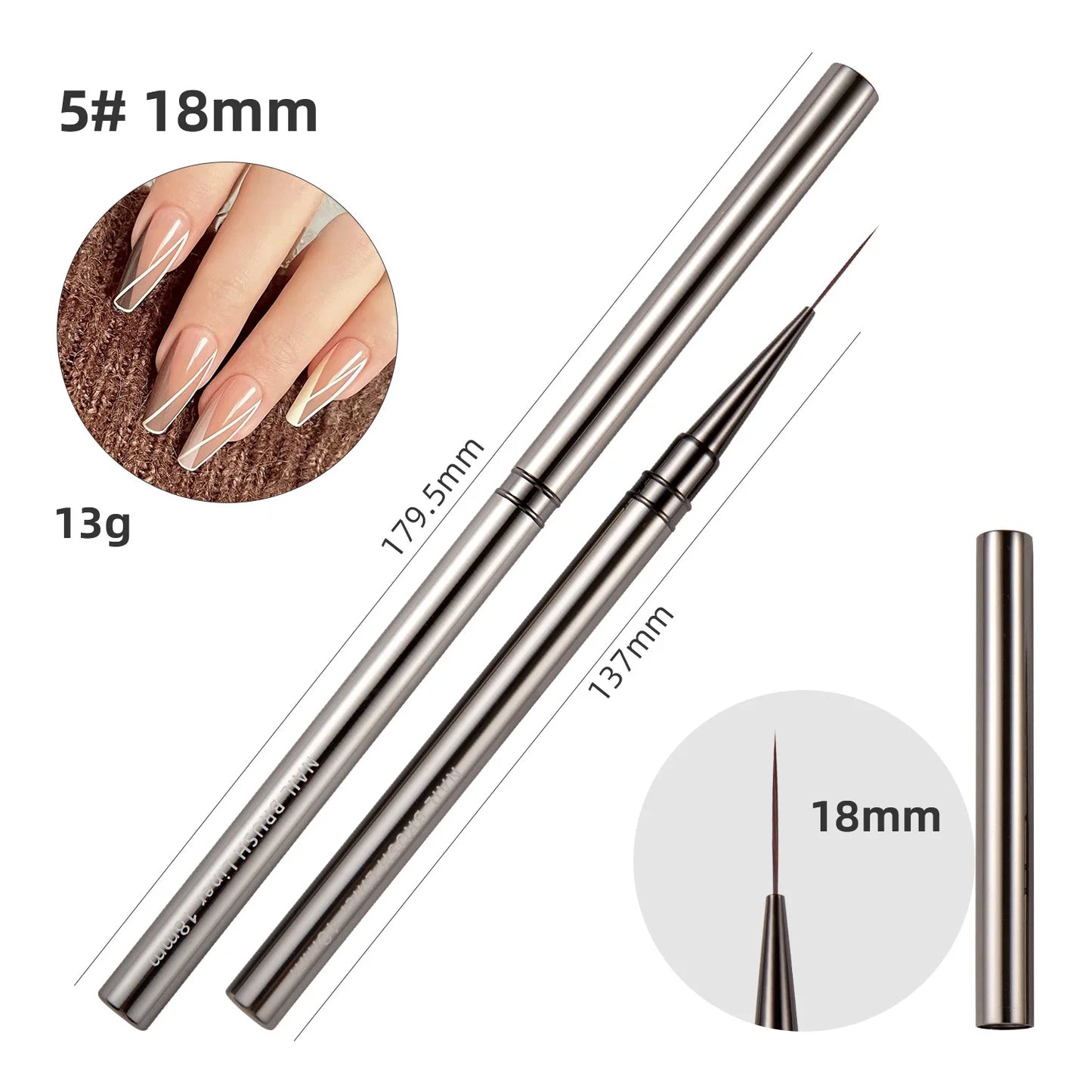 1/2pcs Professionnel Brushes Tools Nail Glue Phototherapy Pen UV Gel Brush Pen Acrylic Nail Art Painting Drawing Brush Manicure