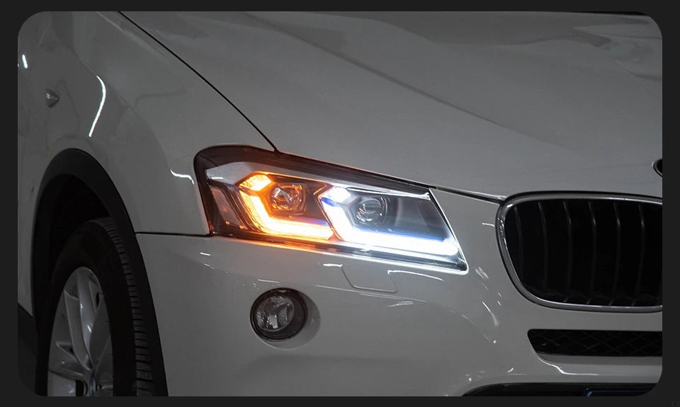 Headlight For BMW X3 F25 LED Headlights 2010-2013 Head Lamp Car Styling DRL Signal Projector Lens Auto Accessories Lights