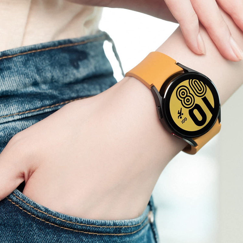 Original Silicone Band for Samsung Galaxy Watch 7 6 5 4 40mm/44mm 5Pro No Gap Bracelet Galaxy Watch 6/4 Classic 46mm 47mm Strap