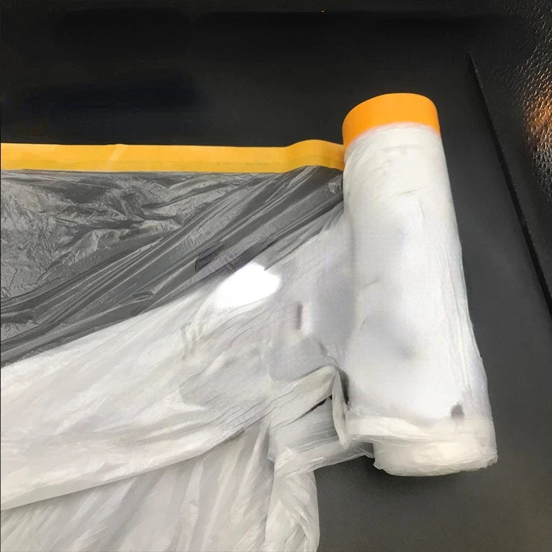 Car Paint Masking Film,Protective film,Plastic Dropping Cloth Cover for Automotive Coating Cover