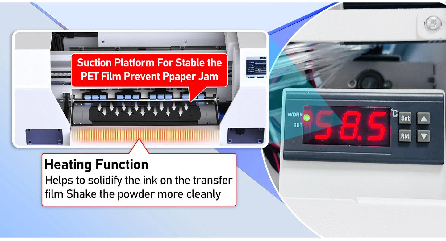 OYfame 33CM DTF Printer A3 For Epson XP600 Directly To Film a3 tshirt printing machine a3 Impresora Dtf with DTF shaking machine