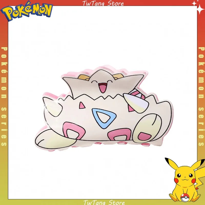 Explosions Pokémon Kawaii Cartoon Catch Clip Acrylic Hair Headdress Students Hair Ponytail Catch Birthday Gift Hair Accessories