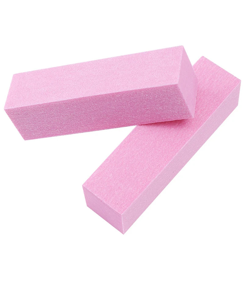 Pink Buffing Sanding Files Block Pedicure Manicure Care Sponge Nail Art Buffer Grindig Polishing No Hurt Nail Art Tools