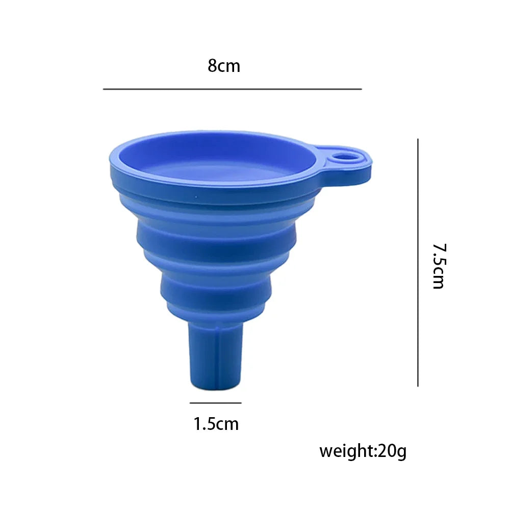 New Engine Funnel Car Universal Silicone Liquid Funnel Washer Fluid Change Portable Auto Engine Oil Petrol Change Funnel