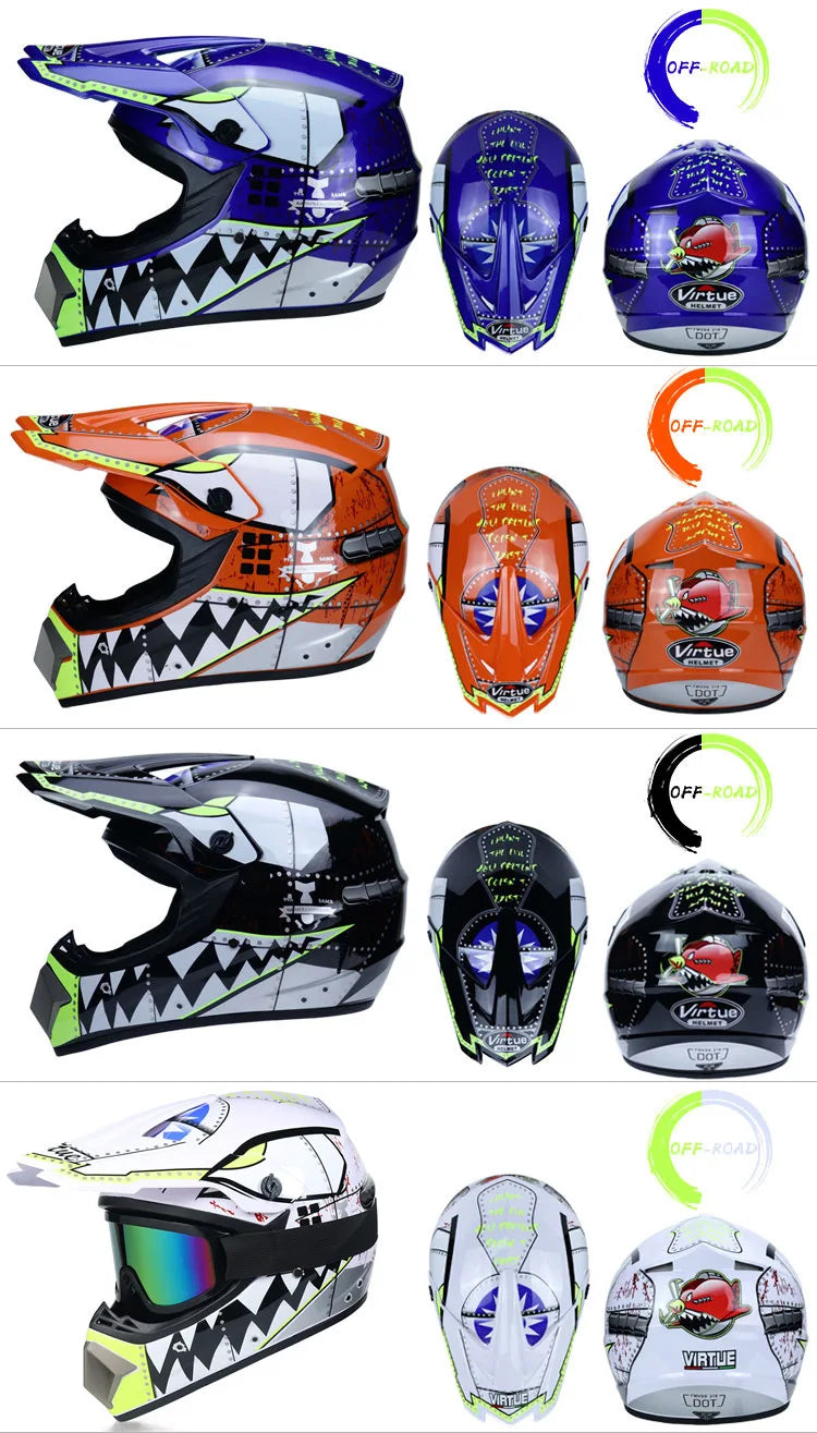 Safety Motocross Helmet Casco Motocross Bicycle Downhill Capacete ATV Cross Helmet Child Motorcycle Helmet Dot Abs 1KG Unisex