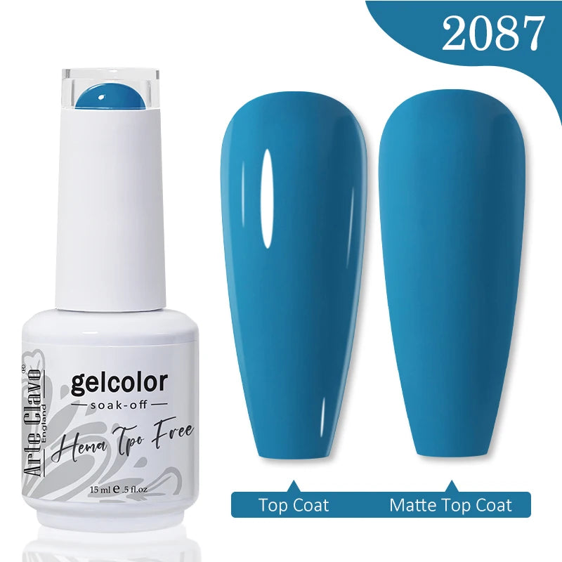 Arte Clavo HEMA TPO FREE Gel Nail Polish Jelly 15ml LED Nail Gel Hybrid Varnish Matt Top Base Coat Nail Art Gellak Primer