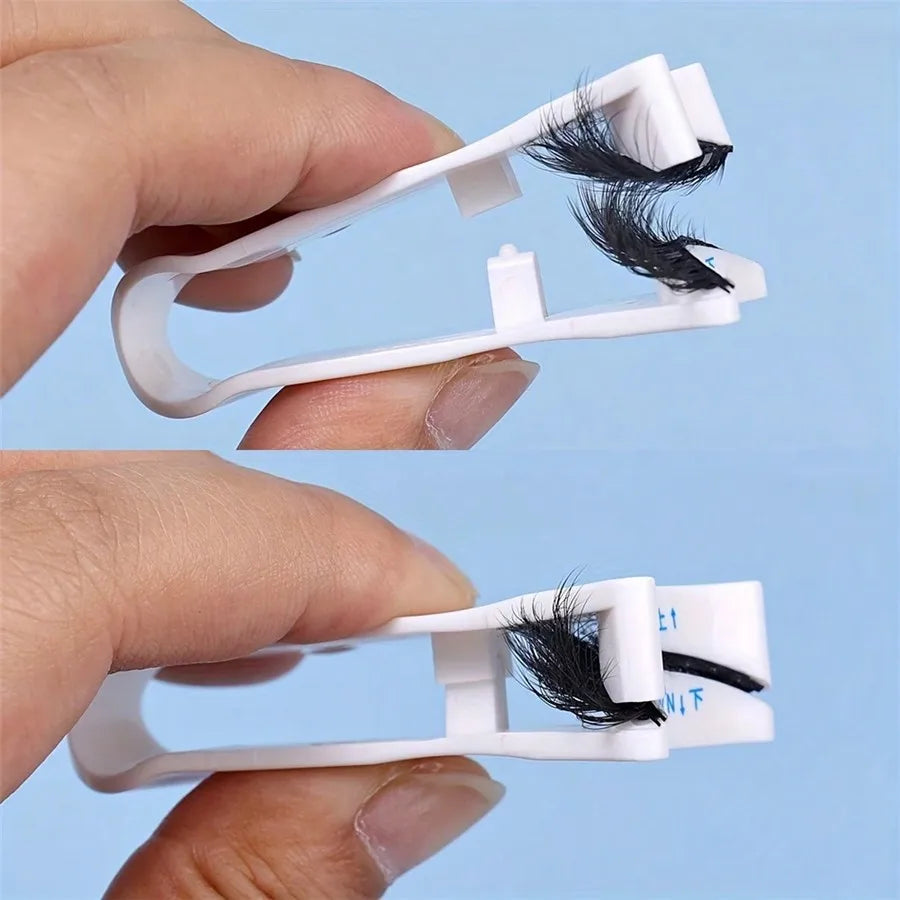 1pc Magnetic Quantum Eyelash Curler With Lashes Assistant And A Colorful Storage Bag