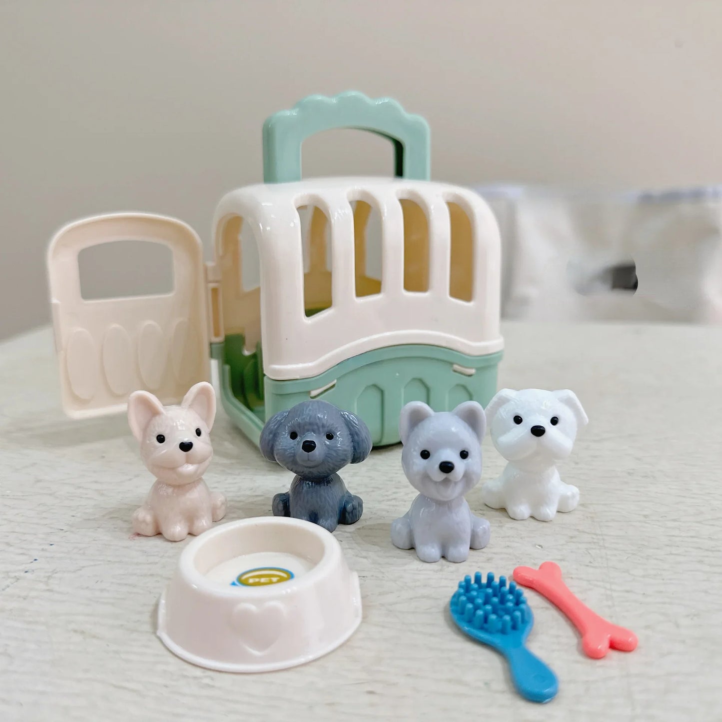 10set Enchanting Dog Playset - Realistic Doll Collection for Fun Playtime and Interactive Family Entertainment!