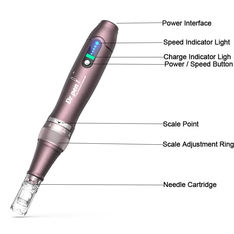 Original Dr.pen Ultima A10 With 2pcs Cartridge Wireless Skin Care Derma Pen Micro Microneedle Skin Pen Skin Rejuvenation Machine