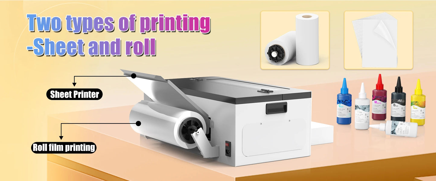 OYfame L1800 impresora dtf A3 Directly To Film dtf a3 textil printer for jeans hoodies clothes fabric tshirt printing machine A3