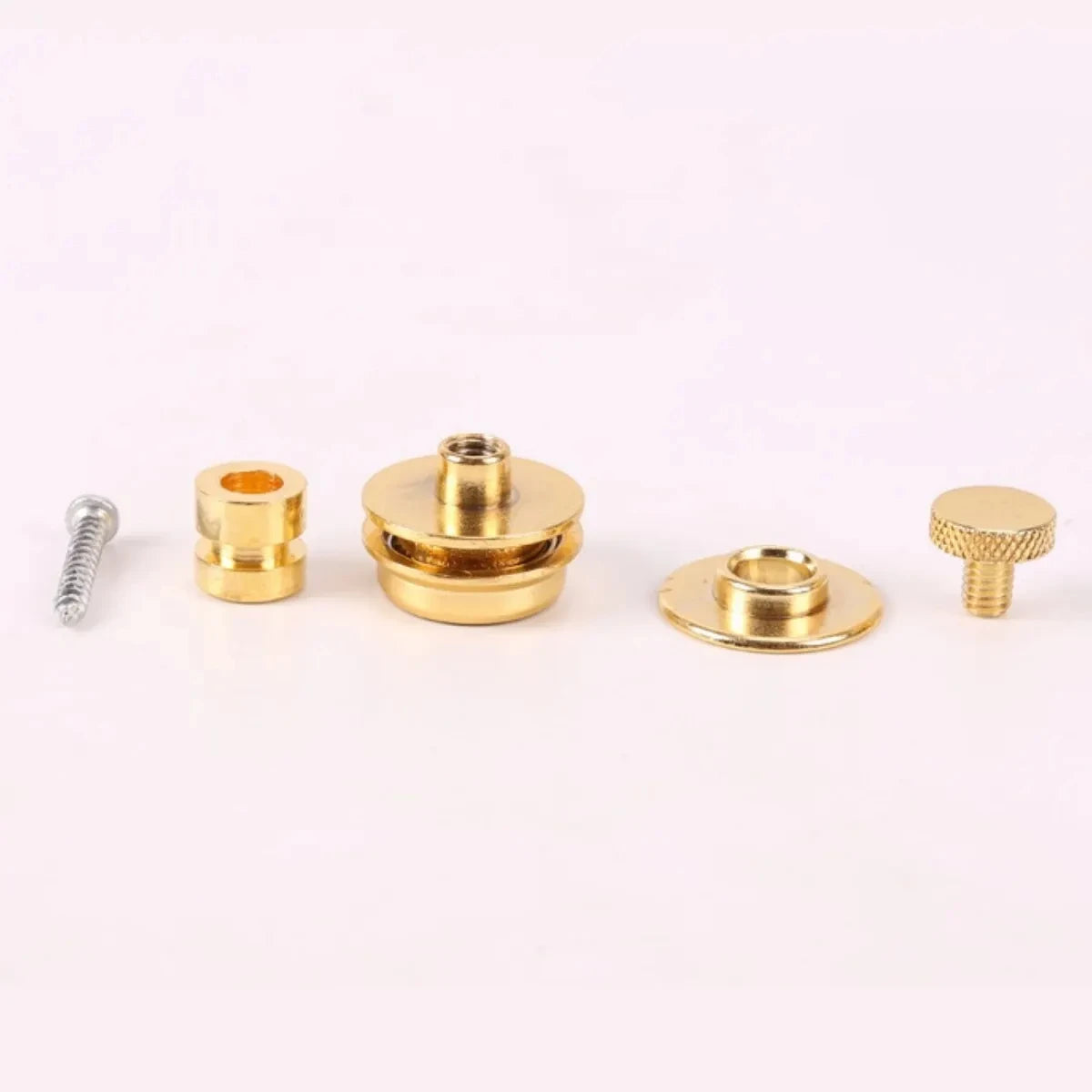 1 Pc Guitar Strap Lock Heavy Duty Metal Button Security Straplock for Electric Acoustic Guitar Bass Ukulele (L-Size)