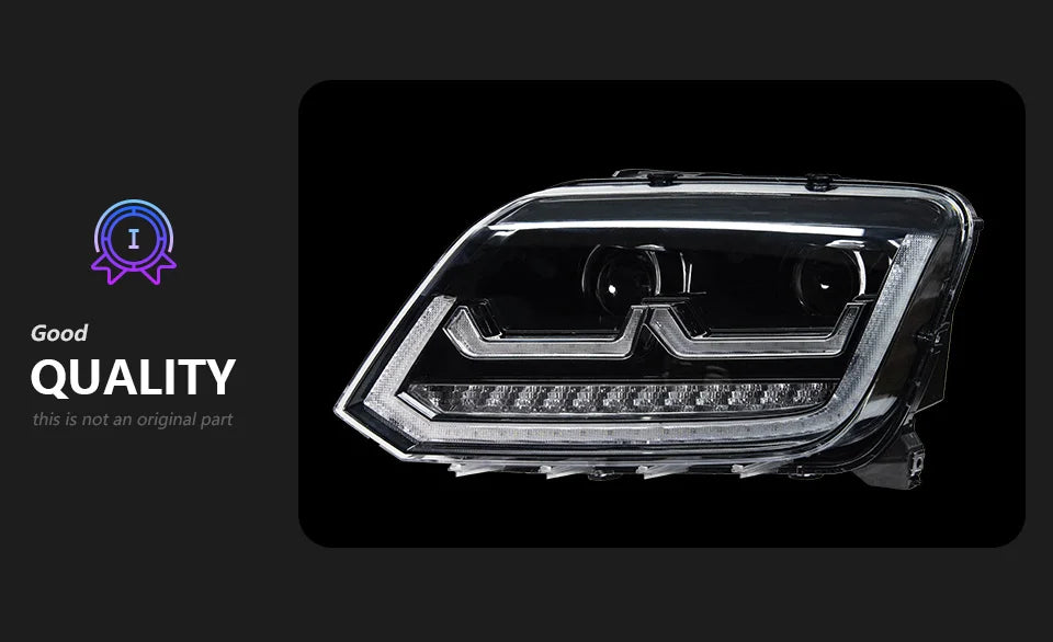 Car Lights for VW AMAROK LED Headlight 2010-2020 AMAROK Head Lamp Drl Dynamic Signal Projector Lens Automotive Accessories