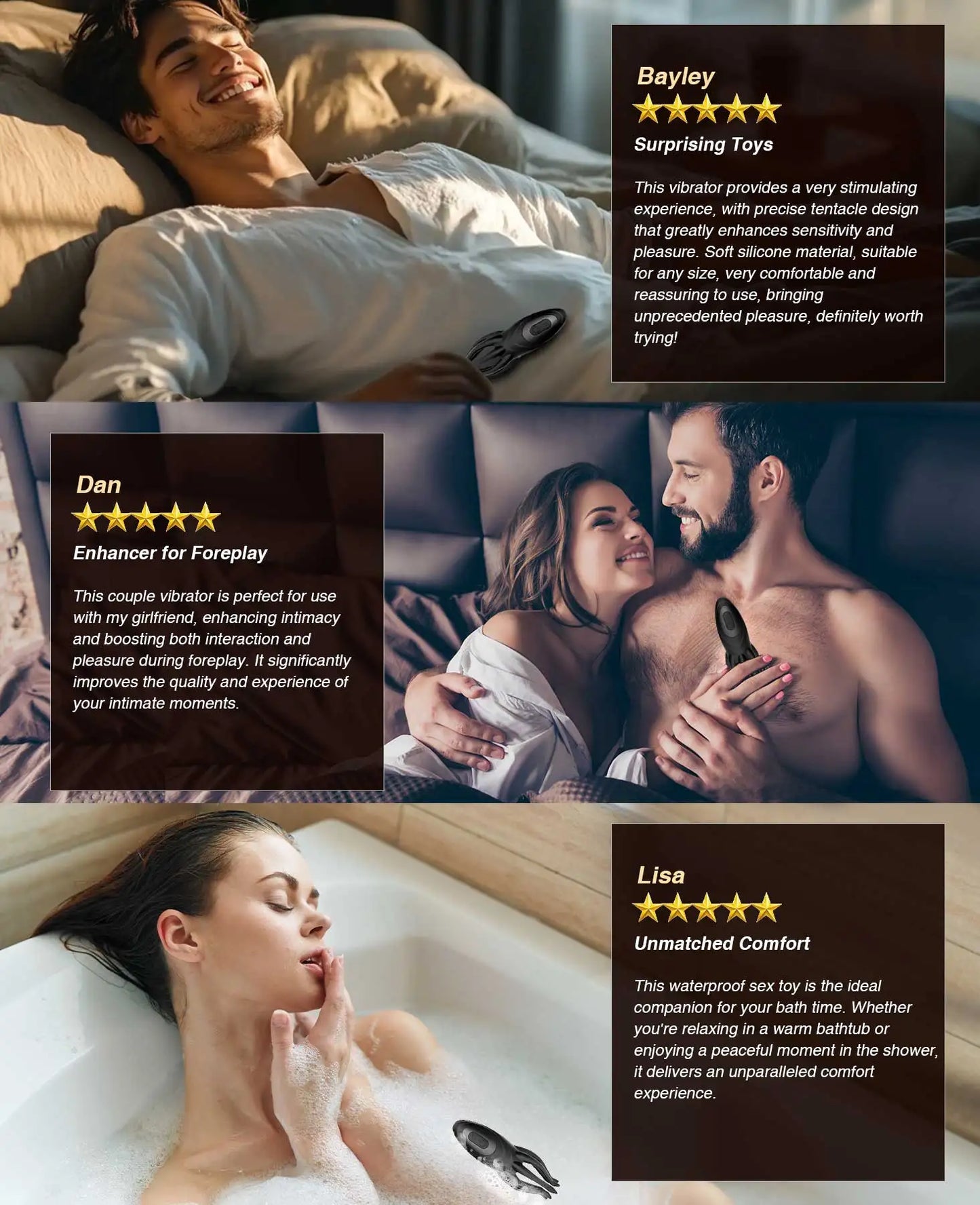 Male Masturbator Eelectroshock Tentacle Shaped Penis Vibrator 360° Wrapping Prostate Massager Handheld Adult Sex Toys for Men 18