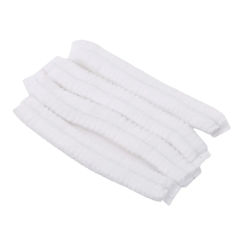 100pcs/Pack Disposable Hair Head Covers Net Bouffant Dustproof Anti Dust Caps Breathable Shower Bathing Hats Kitchen Wholesale